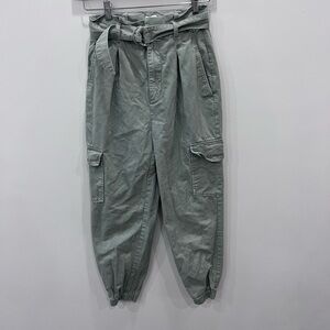 Aritzia Sunday Best Women's Gravity Belted Cargo Pants Sage Green Size 4